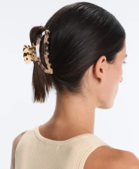 Fermaglio per capelli grande in tartaruga
