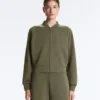 Giacca bomber a righe in modal Soft Touch