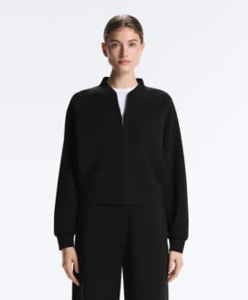 Giacca bomber a righe in modal Soft Touch