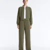Giacca bomber a righe in modal Soft Touch