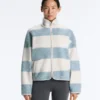 Giacca bomber in finta pelle di montone a righe Giacca bomber in finta pelle di montone a righe