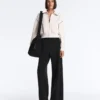 Giacca con bordino effetto neoprene