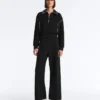 Giacca con bordino effetto neoprene