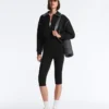Giacca con bordino effetto neoprene