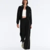 Giacca con bordino effetto neoprene