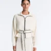 Giacca con bordino in modal Soft Touch