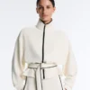 Giacca con bordino in modal Soft Touch