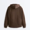 Giacca con cappuccio in 100% lino