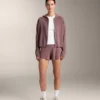 Giacca con cappuccio in maglia a coste