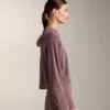 Giacca con cappuccio in maglia a coste