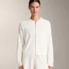 Giacca con cappuccio in maglia lavata