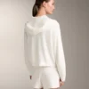 Giacca con cappuccio in maglia lavata