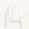 Giacca con cappuccio in maglia lavata