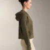 Giacca con cappuccio in maglia strutturata