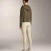 Giacca con cappuccio in maglia strutturata
