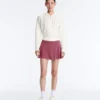 Giacca con cappuccio in maglia traforata