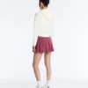 Giacca con cappuccio in maglia traforata