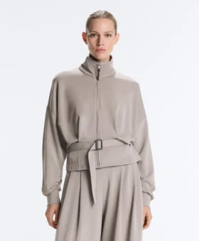 Giacca con cintura a corsetto Soft Touch in modal