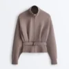 Giacca con cintura a corsetto Soft Touch in modal