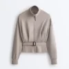 Giacca con cintura a corsetto Soft Touch in modal