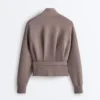 Giacca con cintura a corsetto Soft Touch in modal