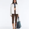Giacca con tasche in misto cotone