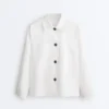 Giacca con tasche in misto cotone