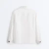 Giacca con tasche in misto cotone
