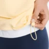 Giacca con tasche in piqué di cotone