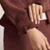 Giacca con vita aderente in modal spazzolato