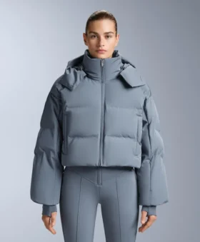 Giacca corta da sci leggera, idrorepellente, 80% piumino e 20% Minardi Piume