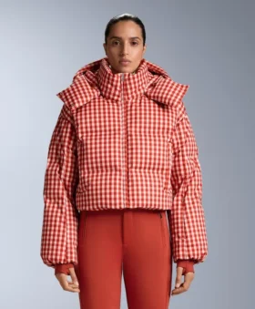 Giacca corta da sci leggera, idrorepellente, 80% piumino e 20% Minardi Piume