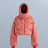 Giacca corta da sci leggera, idrorepellente, 80% piumino e 20% Minardi Piume
