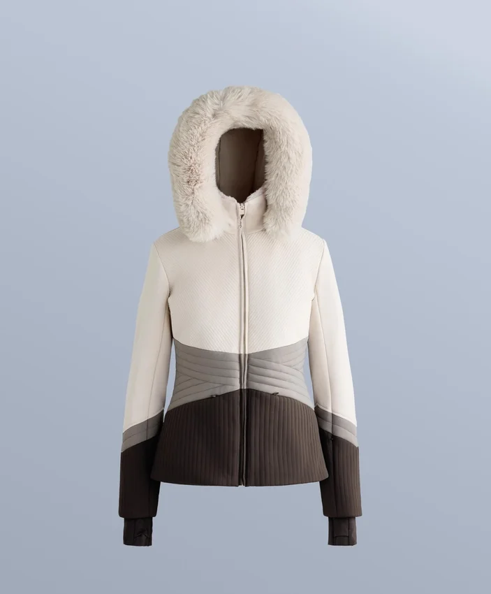 Giacca da sci Primaloft® color block super aderente e resistente all’acqua Giacca da sci Primaloft® color block super aderente e resistente all’acqua
