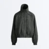Giacca da training in nylon a quadri idrorepellente Giacca da training in nylon a quadri idrorepellente