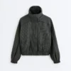 Giacca da training in nylon a quadri idrorepellente Giacca da training in nylon a quadri idrorepellente
