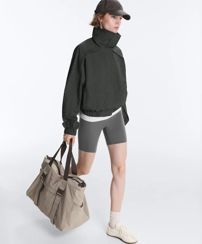 Giacca da training in nylon a quadri idrorepellente Giacca da training in nylon a quadri idrorepellente