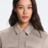 Giacca dritta con cintura e modal Soft Touch Giacca dritta con cintura e modal Soft Touch