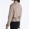 Giacca dritta con cintura e modal Soft Touch Giacca dritta con cintura e modal Soft Touch