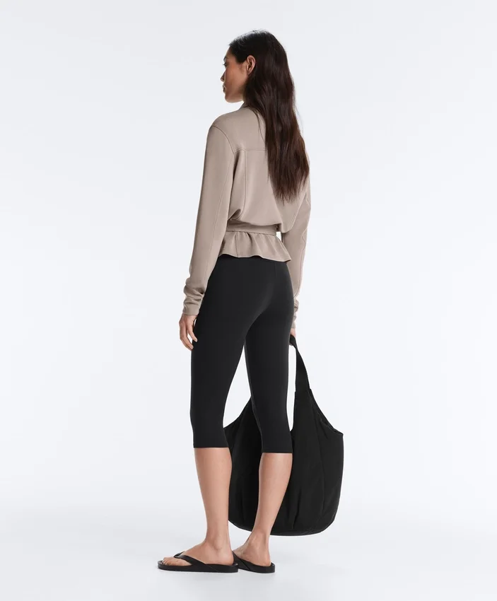 Giacca dritta con cintura e modal Soft Touch Giacca dritta con cintura e modal Soft Touch