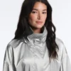 Giacca idrorepellente con effetto metallizzato Giacca idrorepellente con effetto metallizzato