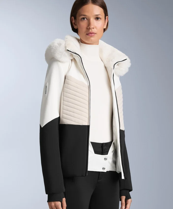 Giacca imbottita da sci Primaloft® a blocchi di colore, vestibilità super slim e resistente all’acqua Giacca imbottita da sci Primaloft® a blocchi di colore, vestibilità super slim e resistente all’acqua