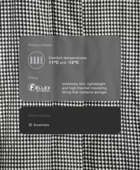 Giacca imbottita Fellex® Aerogel Gingham