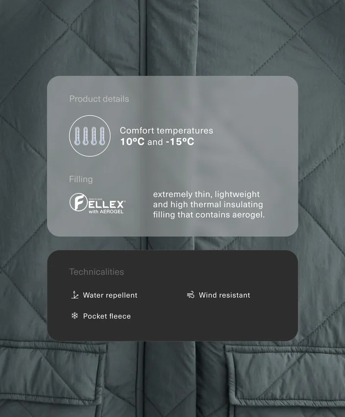 Giacca imbottita idrorepellente Fellex® Aerogel Giacca imbottita idrorepellente Fellex® Aerogel