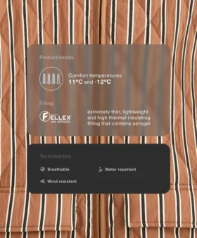 Giacca imbottita idrorepellente in Fellex® Aerogel