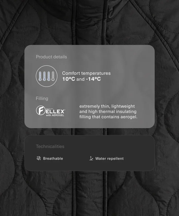 Giacca imbottita idrorepellente in Fellex® Aerogel Giacca imbottita idrorepellente in Fellex® Aerogel