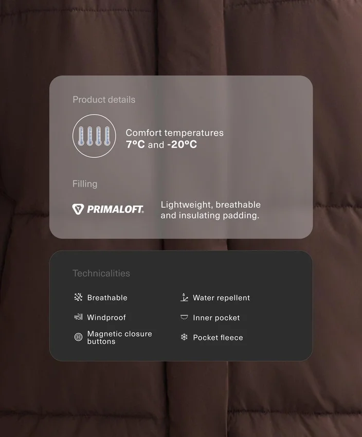 Giacca imbottita idrorepellente Primaloft® Giacca imbottita idrorepellente Primaloft®