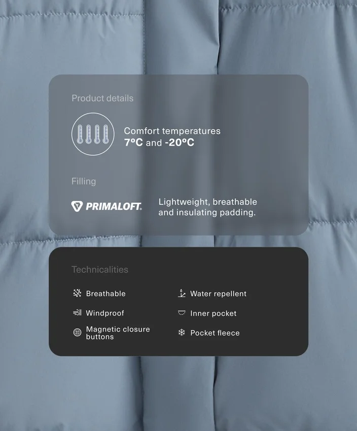 Giacca imbottita idrorepellente Primaloft® Giacca imbottita idrorepellente Primaloft®