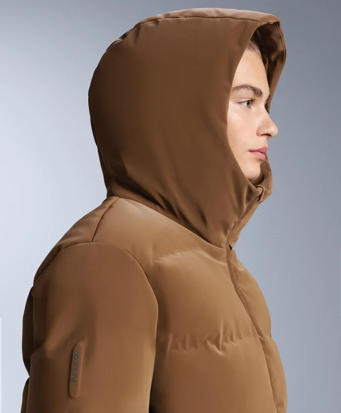 Giacca imbottita in raso 80% piumino e 20% piume Minardi Piume Ski idrorepellente Giacca imbottita in raso 80% piumino e 20% piume Minardi Piume Ski idrorepellente