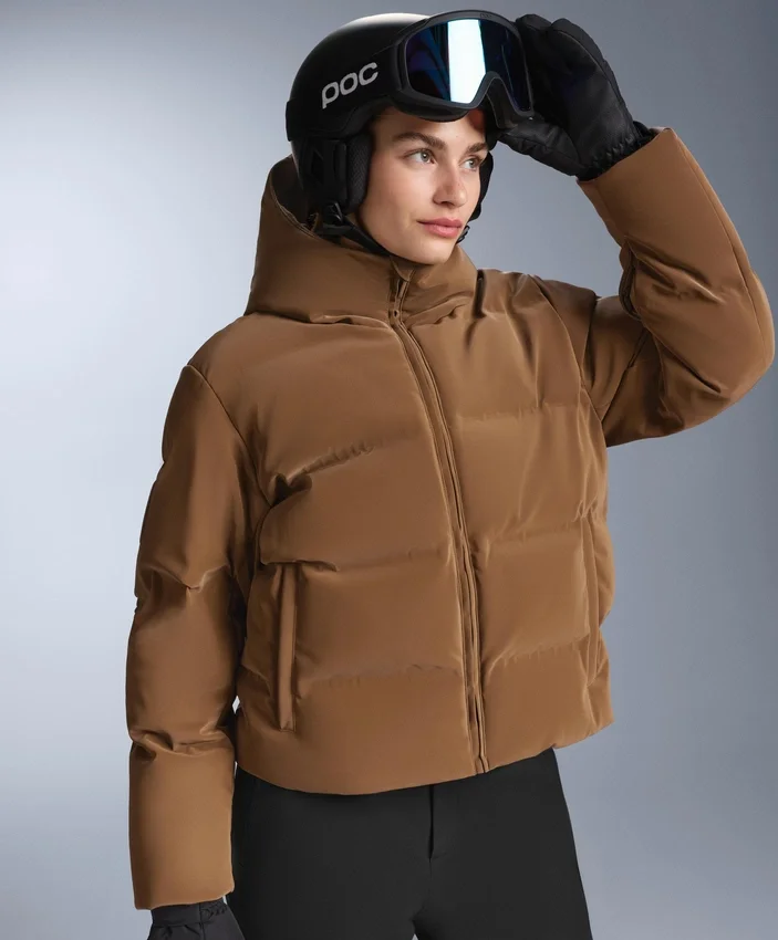 Giacca imbottita in raso 80% piumino e 20% piume Minardi Piume Ski idrorepellente Giacca imbottita in raso 80% piumino e 20% piume Minardi Piume Ski idrorepellente